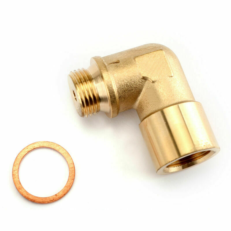 PALASER M18X1.5 02 Bung Extension O2 Oxygen Sensor Angled Extender Spacer 90 Degree