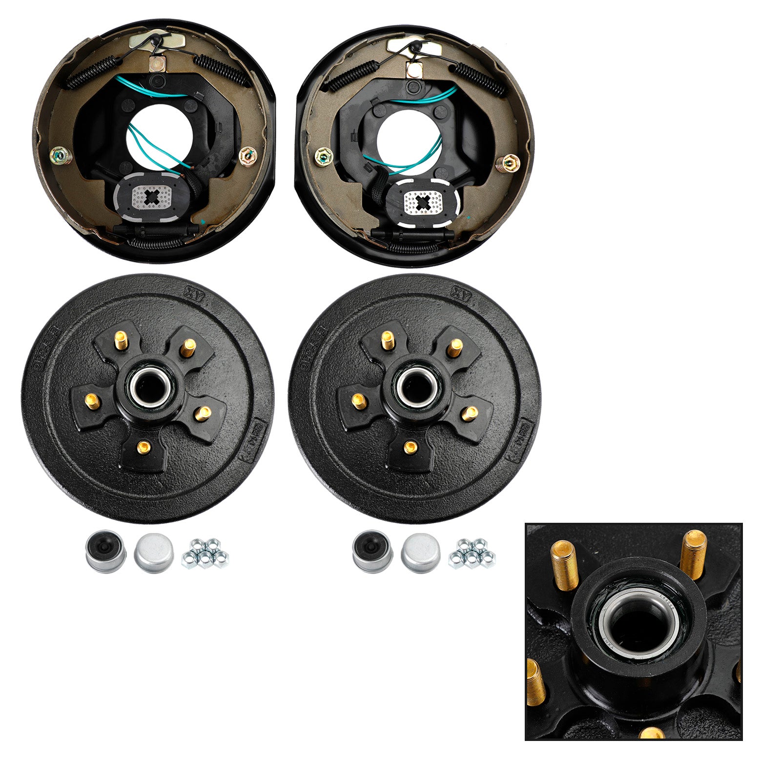 PALASER Trailer 10"-5 On 4-1/2 Hub Drum Kits w/-10" Electric Brakes For 3.5K Axle - Image 2
