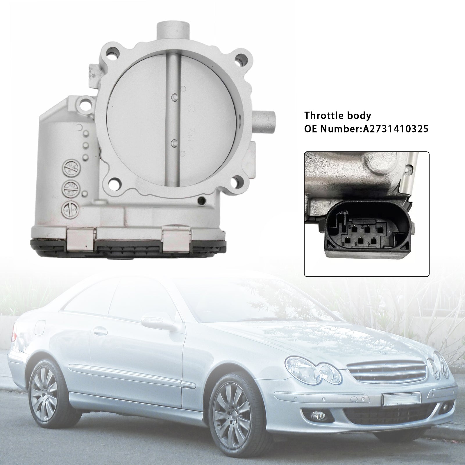 PALASER 2006/04-2009/07 Mercedes-benz E-class T-model S211 E 500 T 4matic 5461 Ccm 285 Kw 388 Hp Throttle Body A2731410325 - Image 3