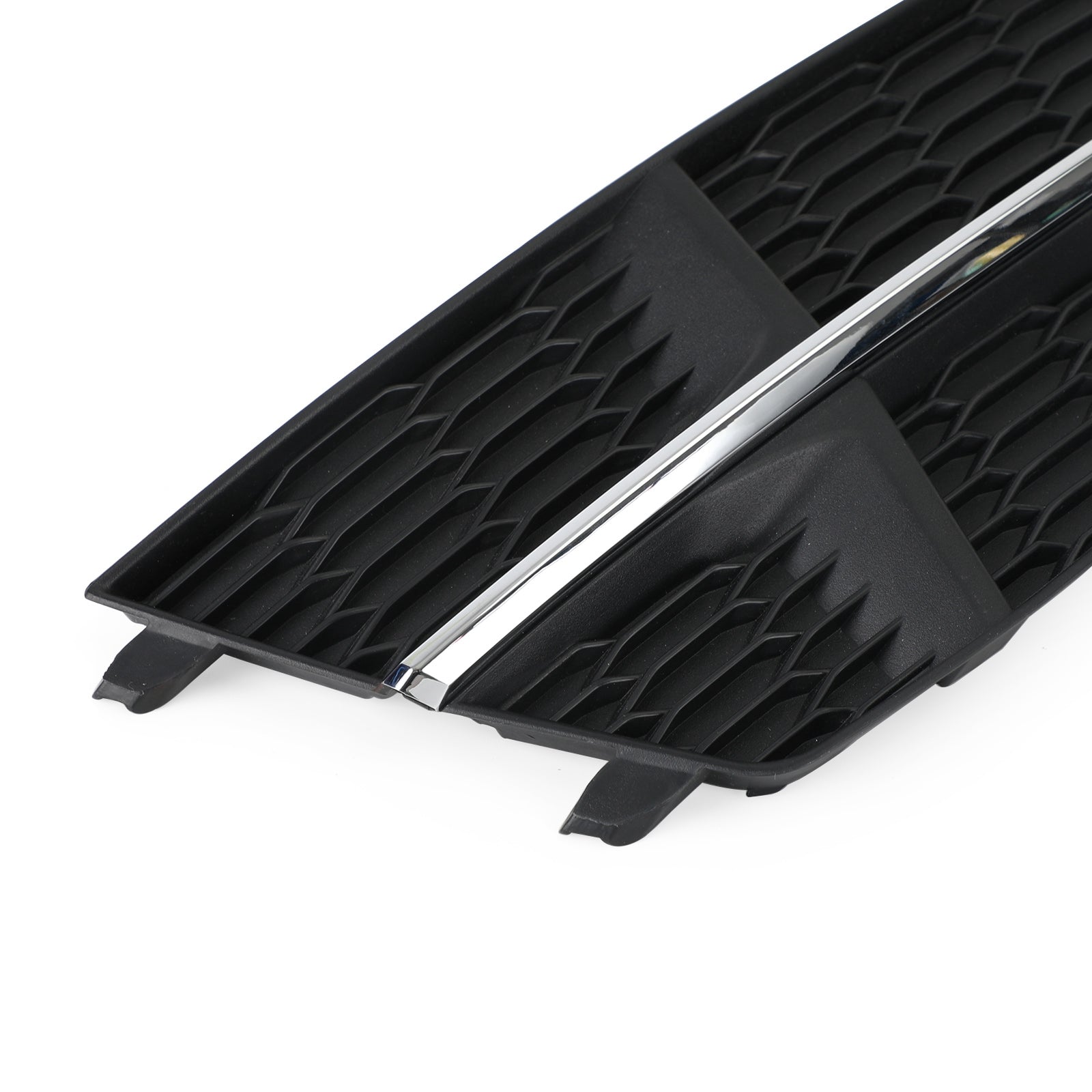 PALASER 2016-2018 Audi A6 C7 S-line Front Bumper Lower Grille Grill Black Chrome - Image 9