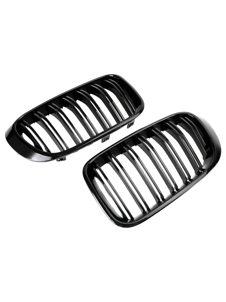 PALASER 2014-2017 BMW X3 F25 X4 F26 Gloss Black Front Bumper Kidney Grille Grill - Image 15