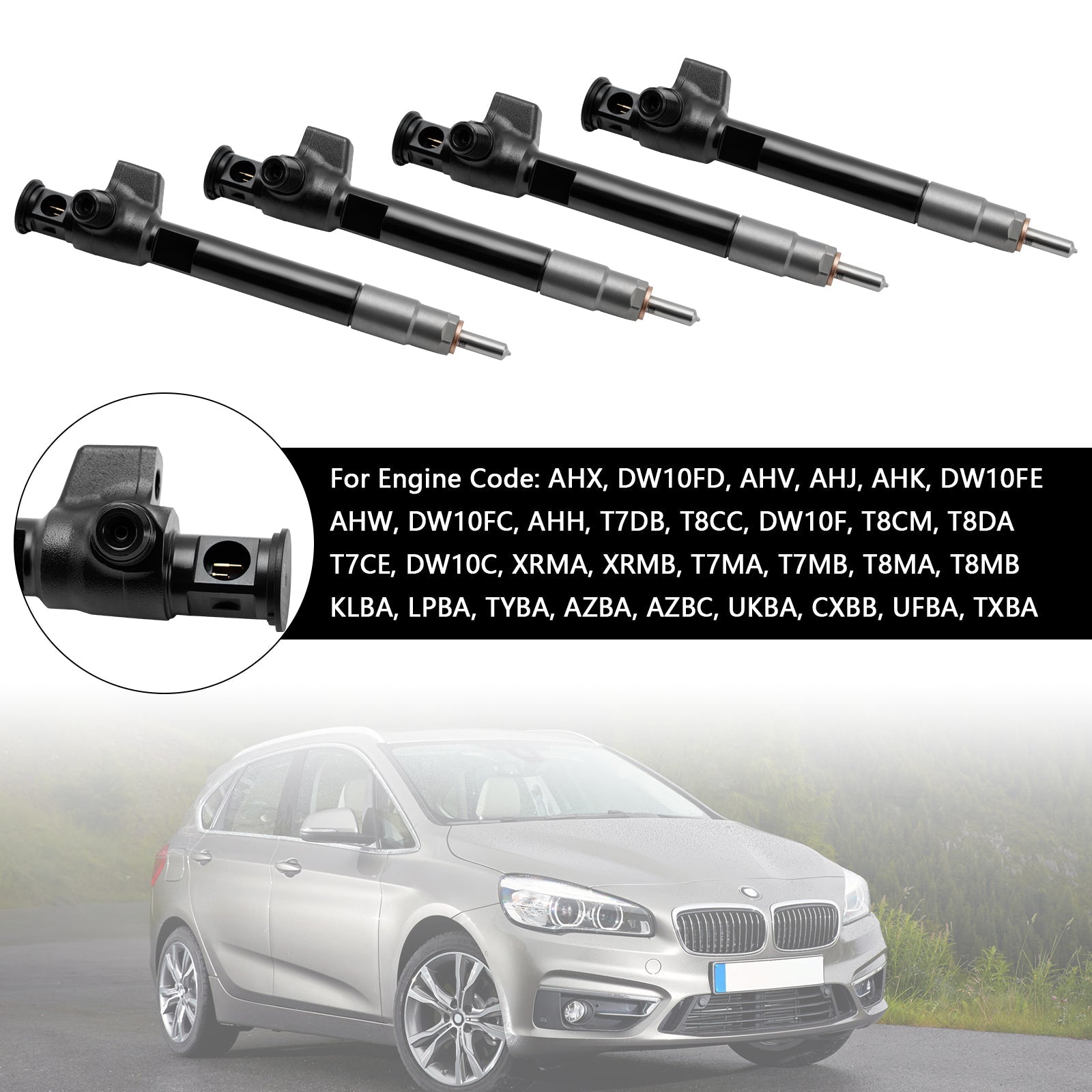 PALASER Ford Delphi Diesel 4Pcs Fuel Injector 28388960 9674984080 28602948 - Image 5