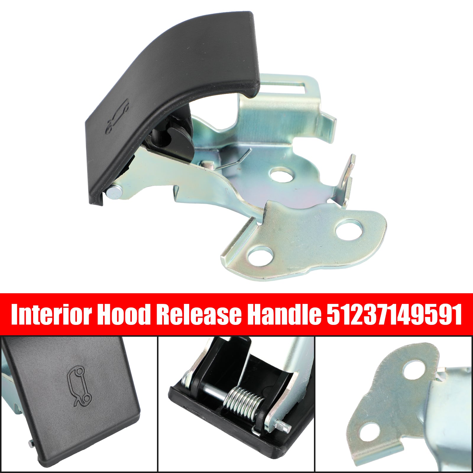 PALASER Hood Release Handle Lever 51237149591 For BMW Mini Cooper Countryman Paceman - Image 4