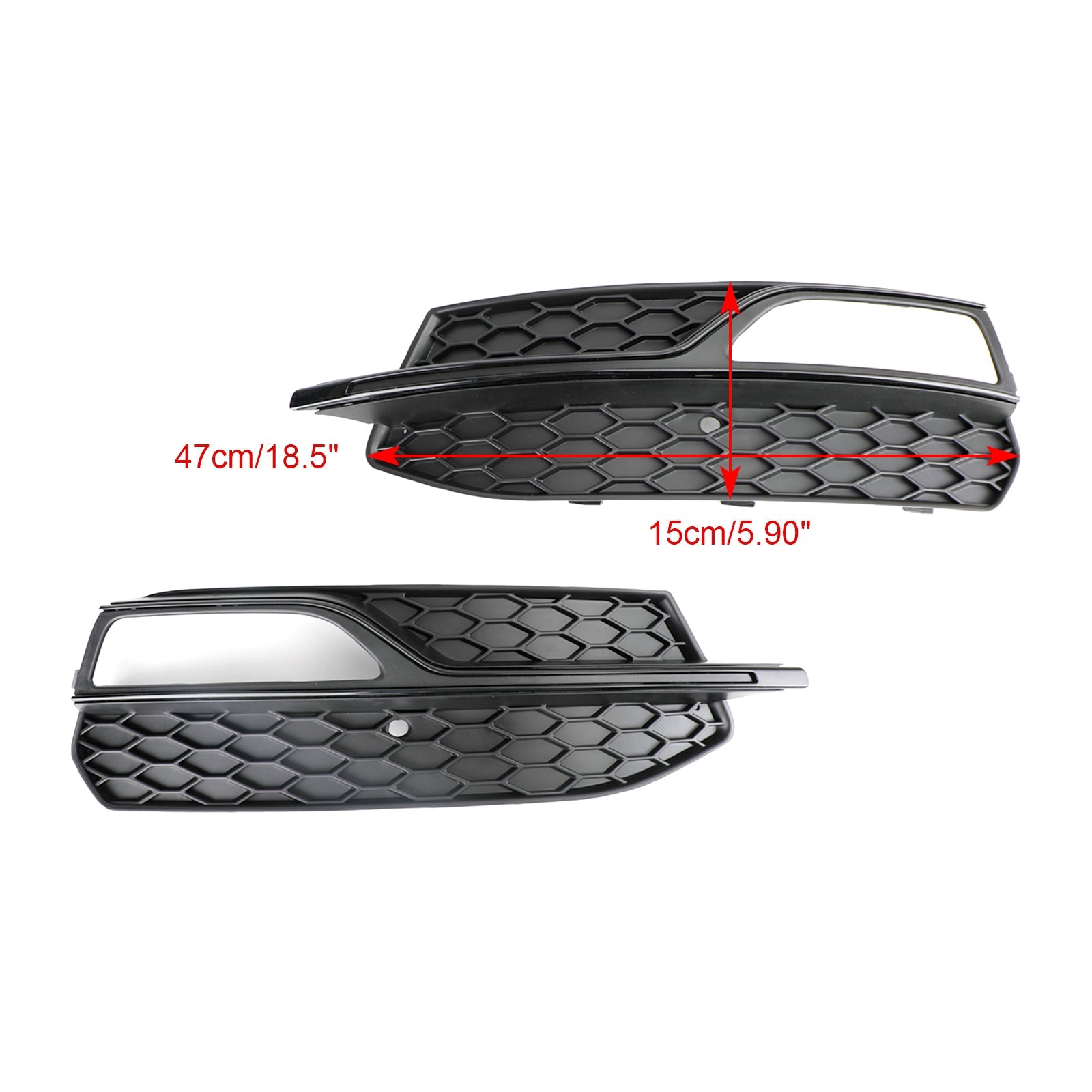 PALASER 2013-2017 Audi S3 Lower Bumper Fog Light Cover Grill 8V3807681G 8V3807682G - Image 6