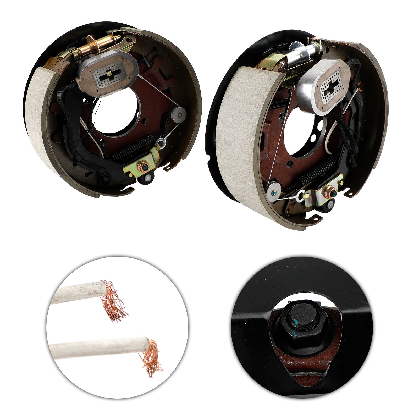 PALASER Electric Trailer Brake Kit W/Shields-Self-Adjusting-12-1/4"-Left/Right Hand-8K - Image 4