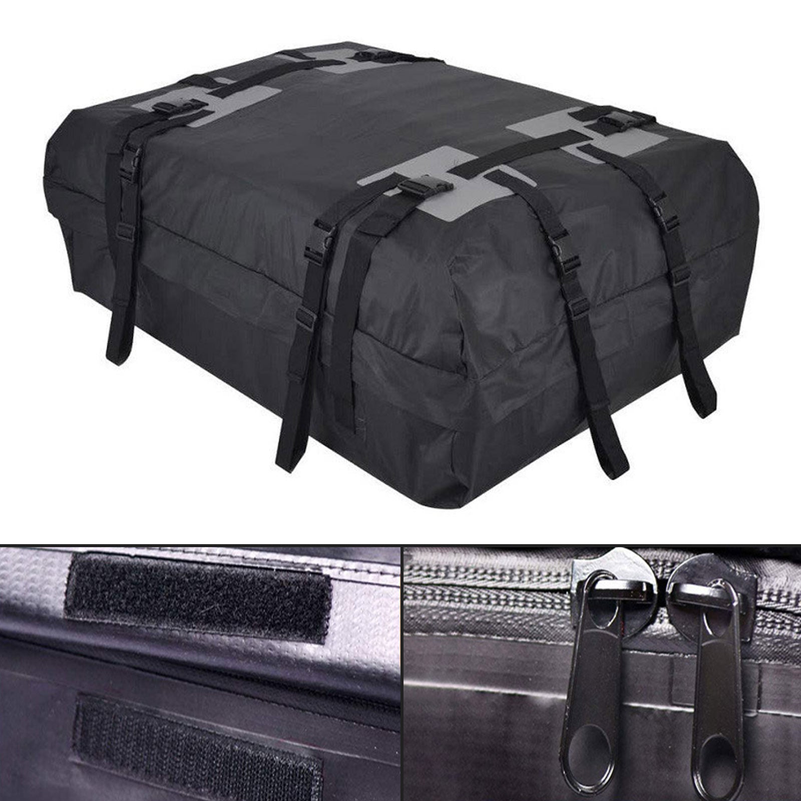 PALASER Waterproof Car Roof Top Rack Carrier Cargo Bag Luggage Storage Cube Bag Travel