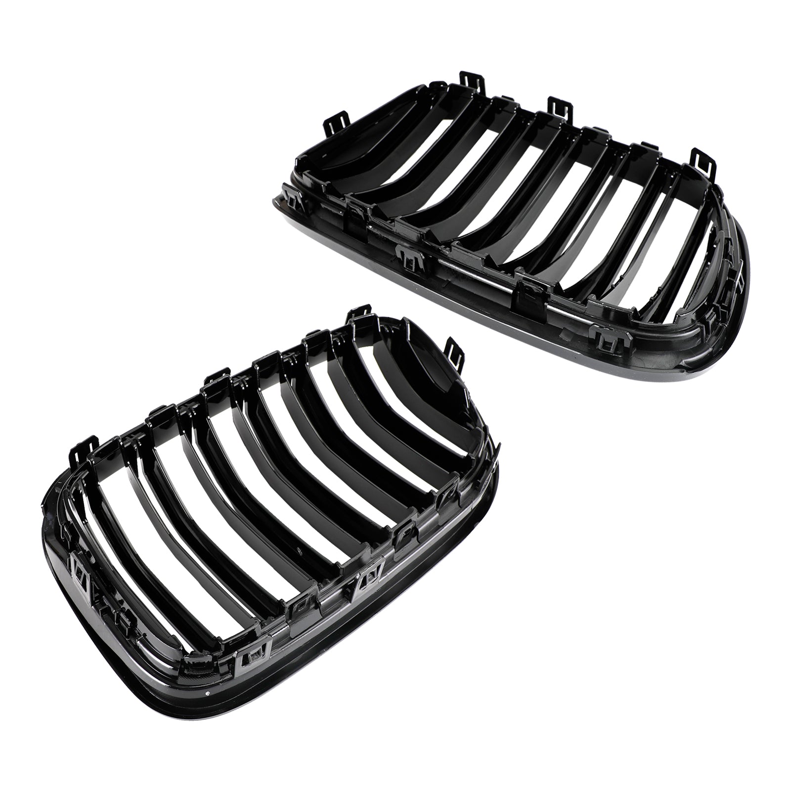 PALASER 2010-2014 BMW X3 F25 Pre-facelift Gloss Black Front Bumper Kidney Grill 51712297589 51117210725 - Image 3