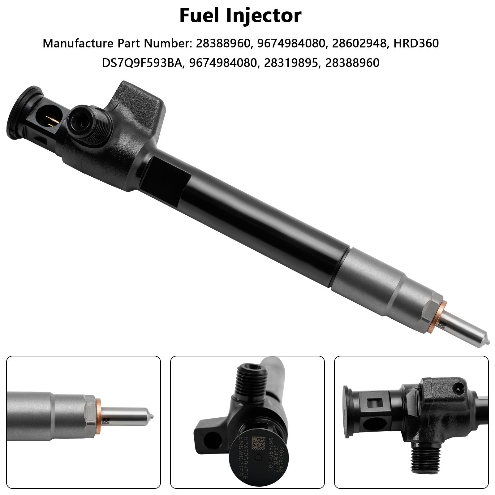PALASER Ford Delphi Diesel 1Pcs Fuel Injector 28388960 9674984080 28602948 - Image 3