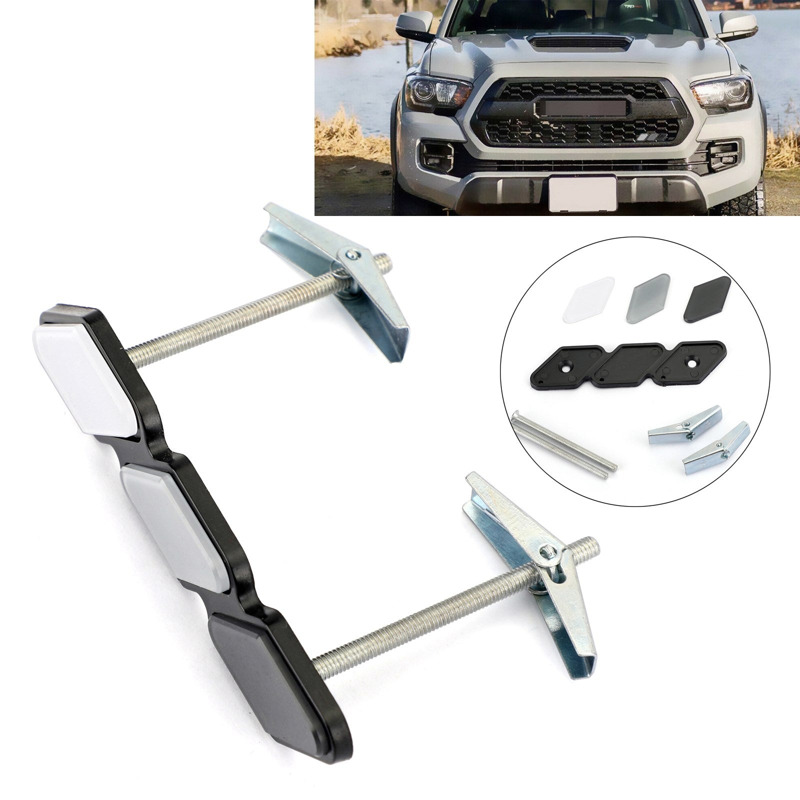PALASER Tri-color 3 Grille Badge Emblem For Toyota Tacoma 4Runner Tundra Rav4 Highlander - Image 12