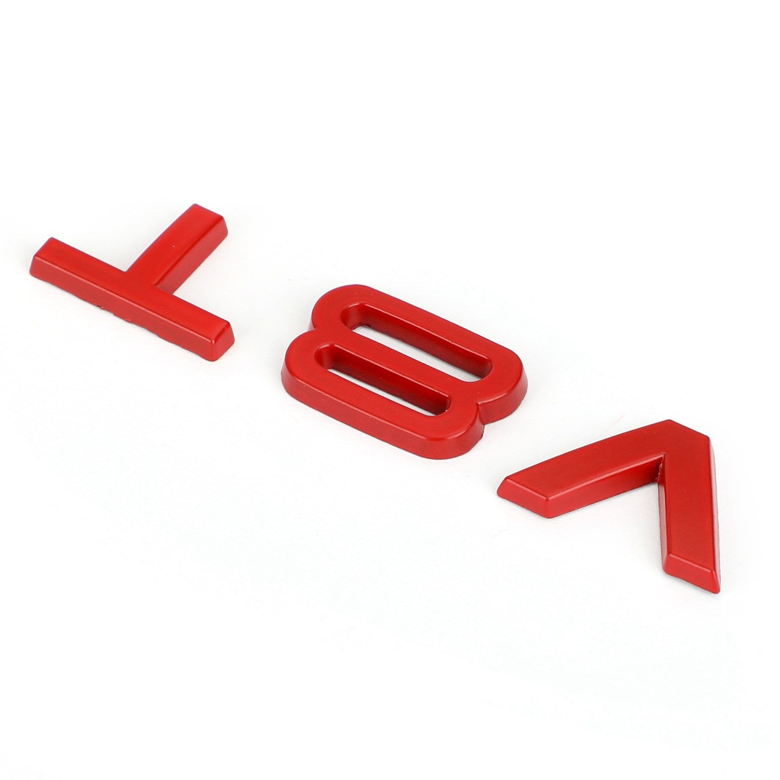 PALASER Audi A1 A3 A4 A5 A6 A7 Q3 Q5 Q7 S6 S7 S8 S4 SQ5 Red V8T Emblem Badge Fit - Image 4