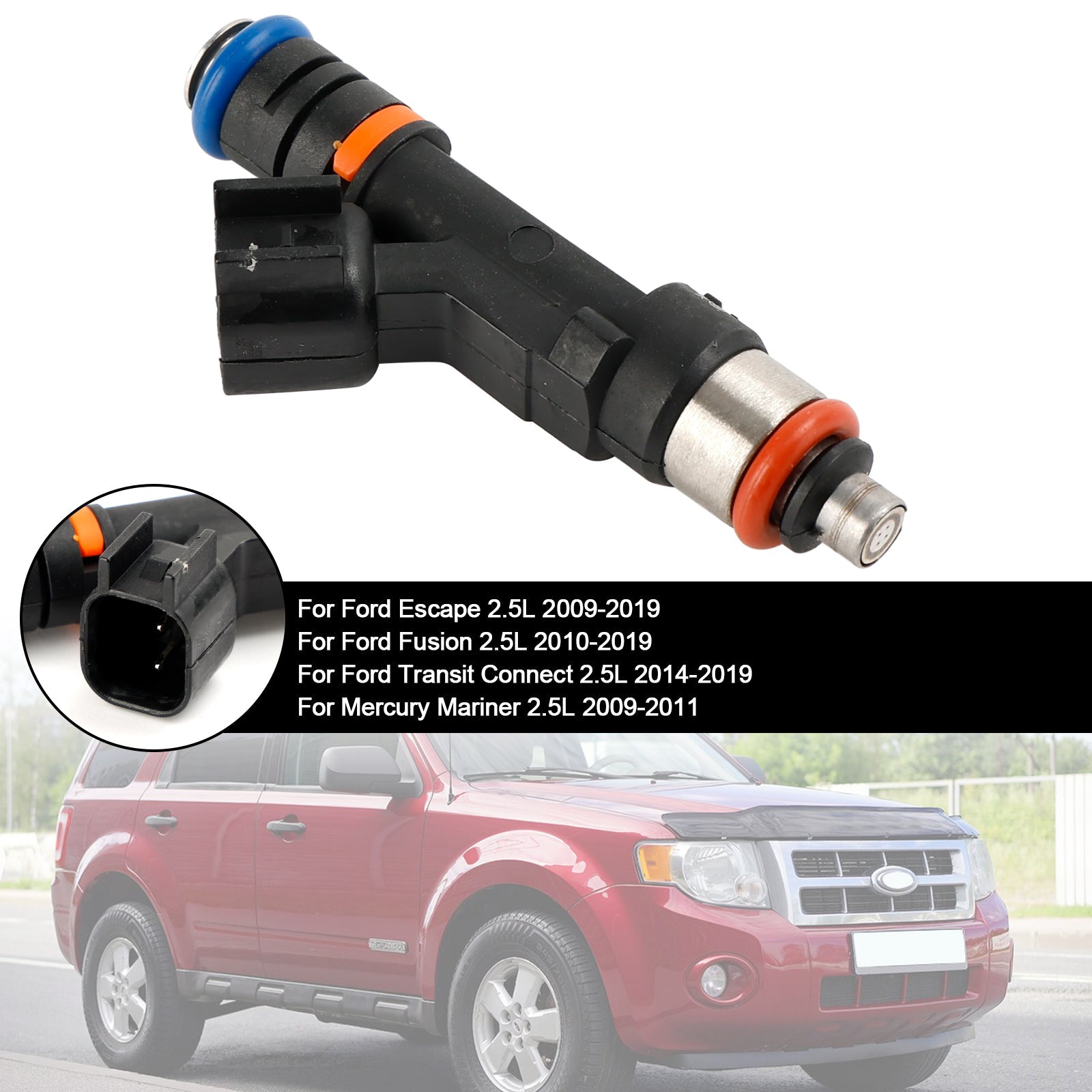 PALASER 2009-2019 Ford Escape 2.5L Fuel Injector 0280158162 9E5Z9F593A 822-11210 800-2035N - Image 8