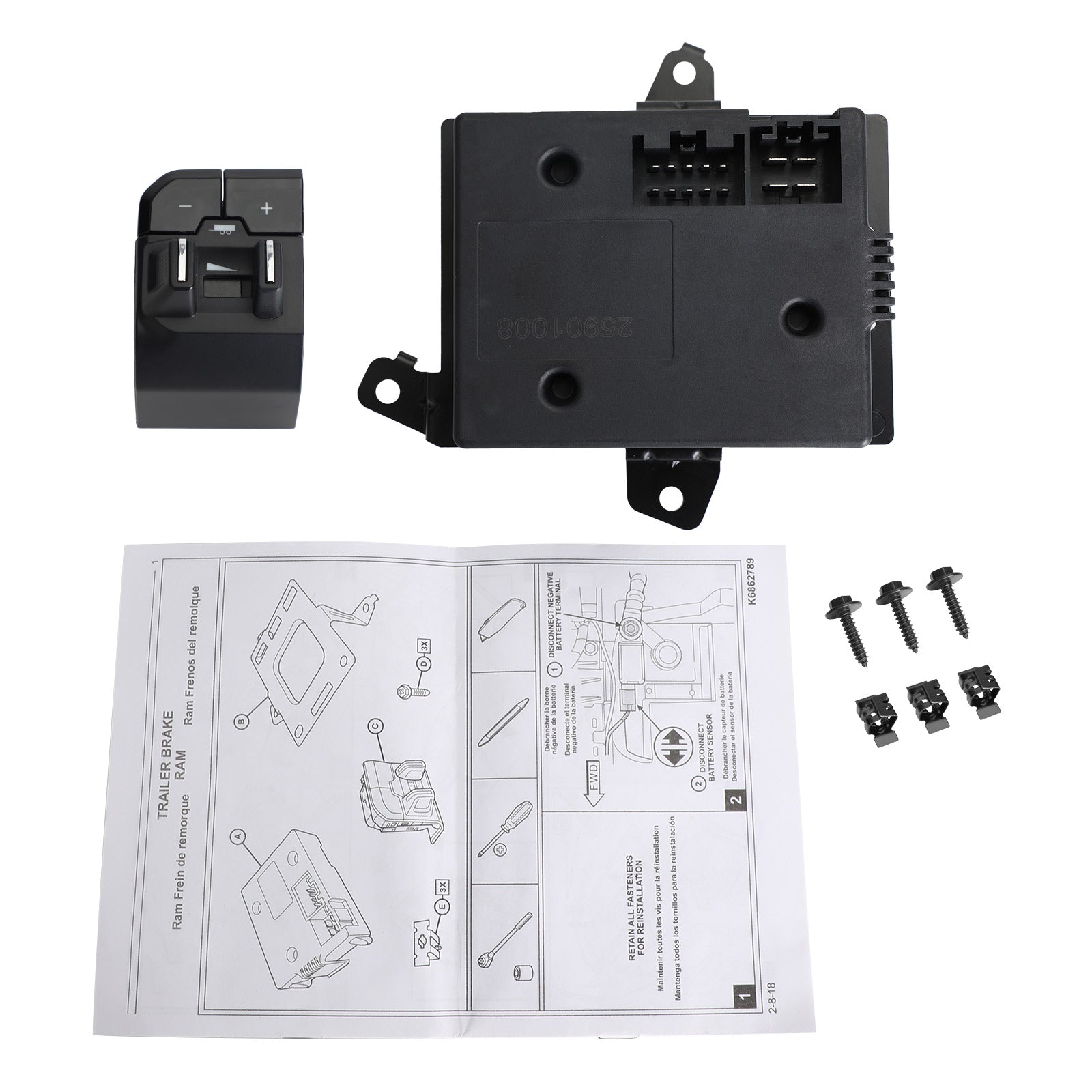 PALASER 2019-2022 Ram 1500 82215278AE Dt Integrated Trailer Brake Controller - Image 10