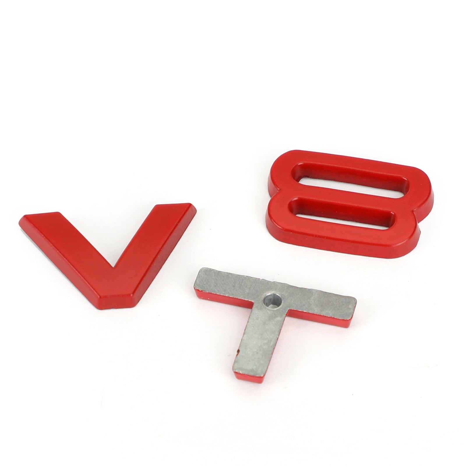 PALASER Audi A1 A3 A4 A5 A6 A7 Q3 Q5 Q7 S6 S7 S8 S4 SQ5 Red V8T Emblem Badge Fit - Image 7