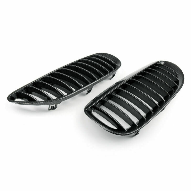 PALASER Front Kidney Grille Carbon For BMW E63/E64 M6 04-10 2 Door Convertible Coupe - Image 3