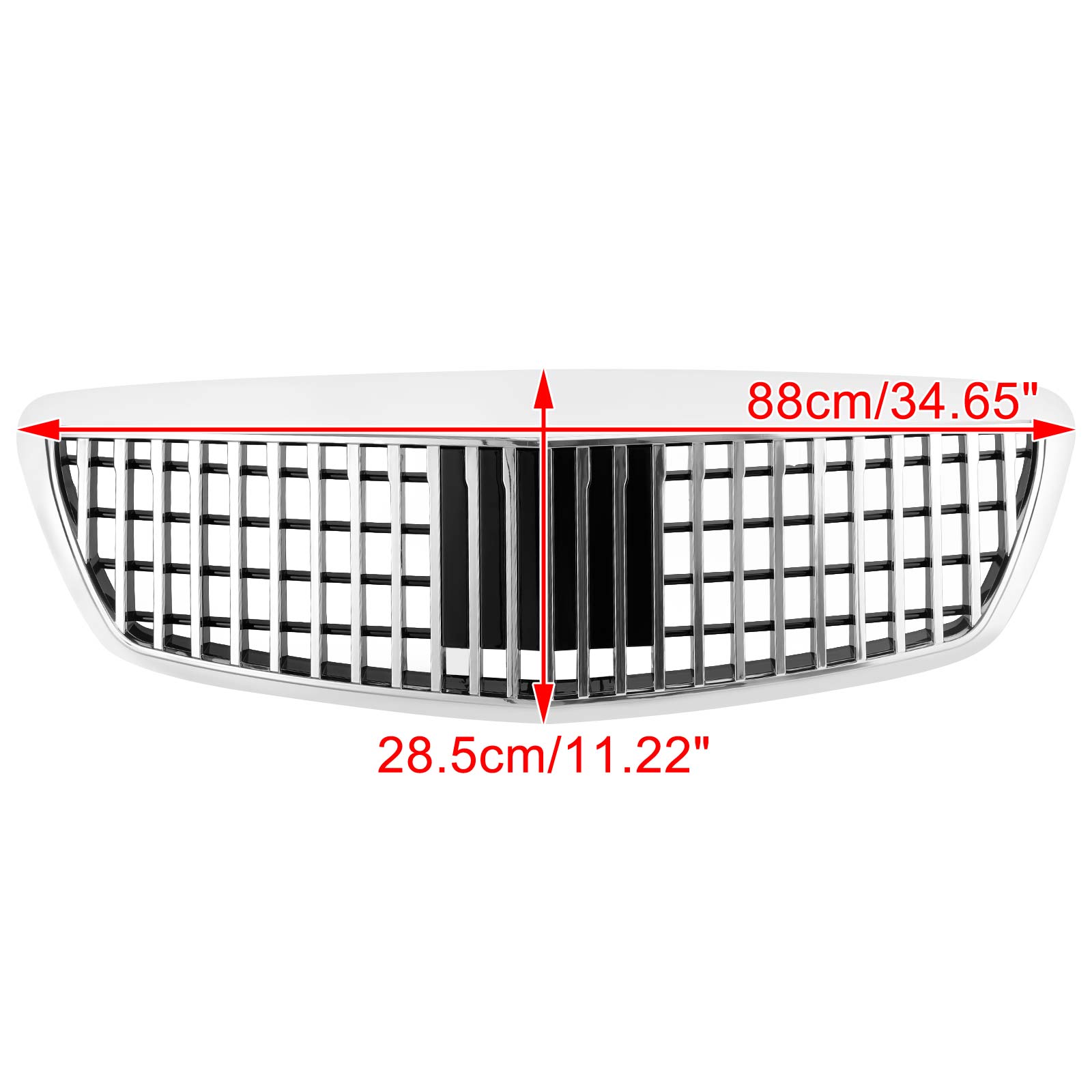 PALASER 2007-2009 Benz S-class W221 S550 S63 S450 Maybach Style MB2055869 Grille Grill Chrome - Image 2