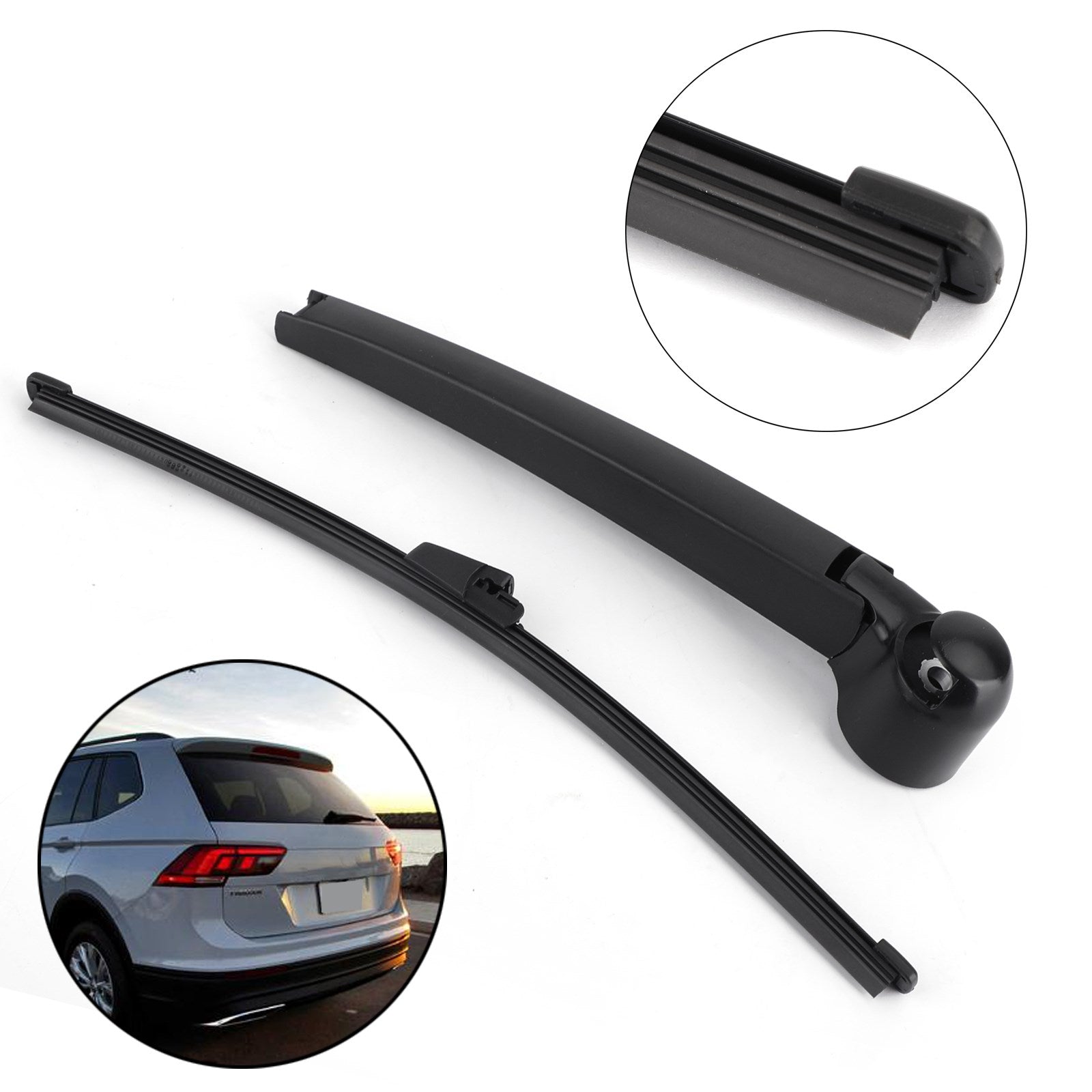 PALASER Vw Polo 9N Bj 2001-2009 Black Rear Window Windshield Wiper Arm Blade - Image 3