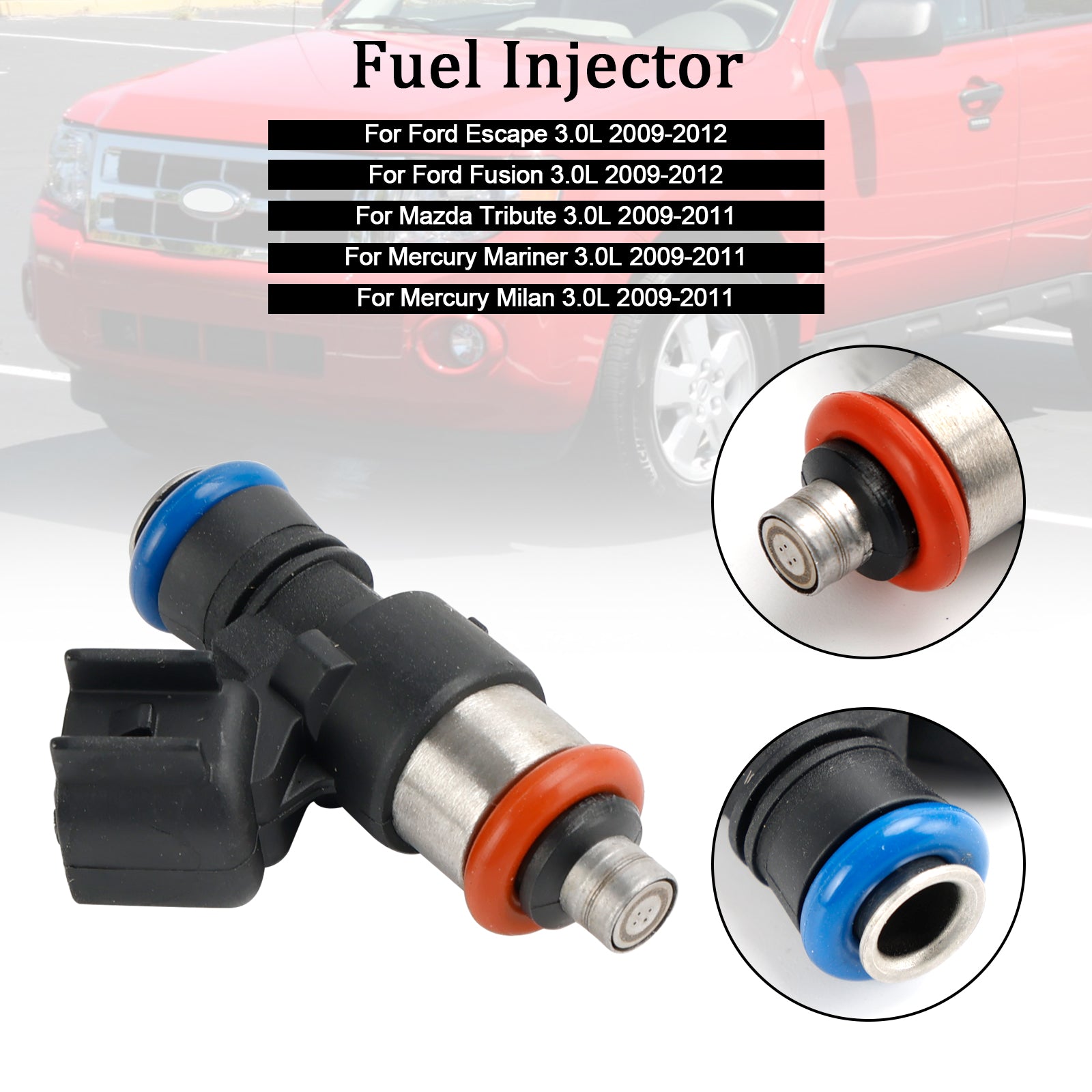 PALASER 2009-2011 Mazda Tribute 3.0L 1PCS Fuel Injector 0280158189 9L8Z-9F593-A 161167 - Image 11
