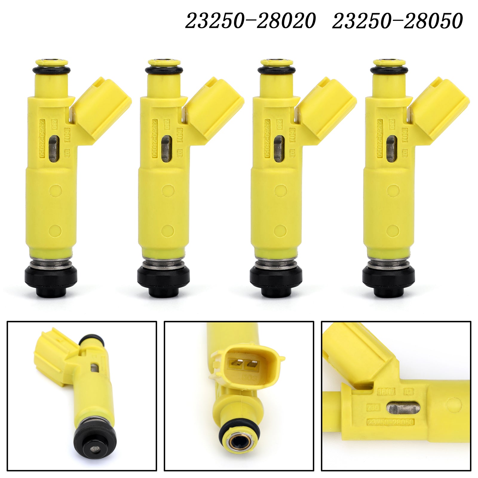 PALASER 4Pcs Fuel Injectors 23250-28050 Fit 2001-2003 Toyota Rav4 2.0L